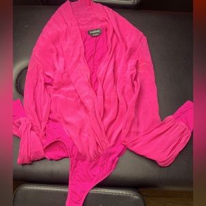 Bebe pink bodysuit